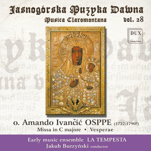 

CD диск Osppe / La Tempesta / Burzynski: Musica Claromontana 28