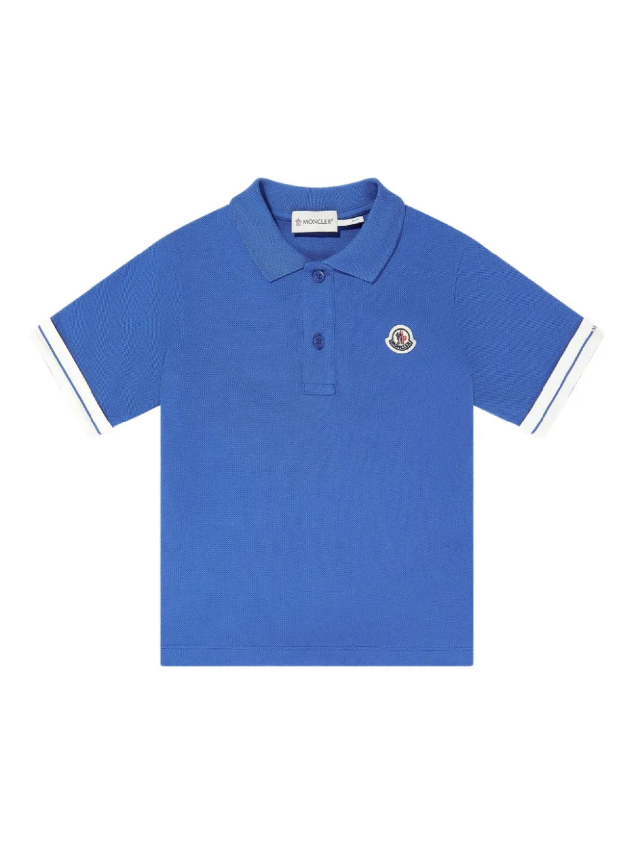 

Рубашка-поло из хлопка Moncler Enfant, синий