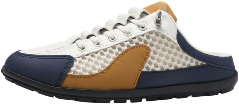 

Мужские слипоны Faithgee с сеткой, удобная дышащая рабочая обувь, белые кроссовки, слипоны на плоской подошве с антискользящей подошвой для повседневной прогулки