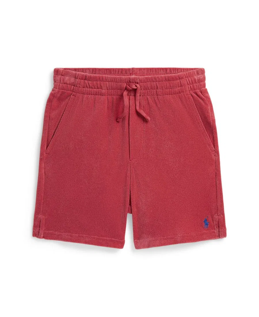 Детские шорты Terry на завязках, размер 8-20 Polo Ralph Lauren, красный — фото 4