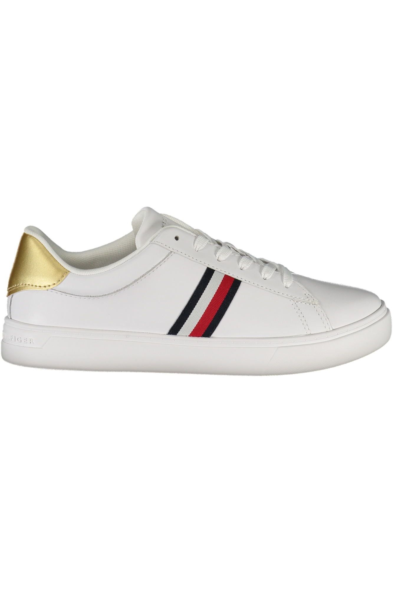 Кроссовки женские Tommy Hilfiger спортивные, белый / золотой