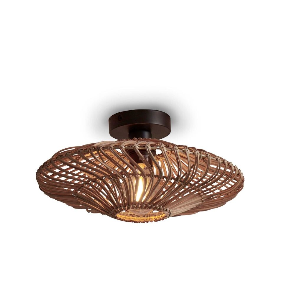 

GOOD&MOJO - Потолочный светильник Занзибар - ротанг - Ø40см, коричневый