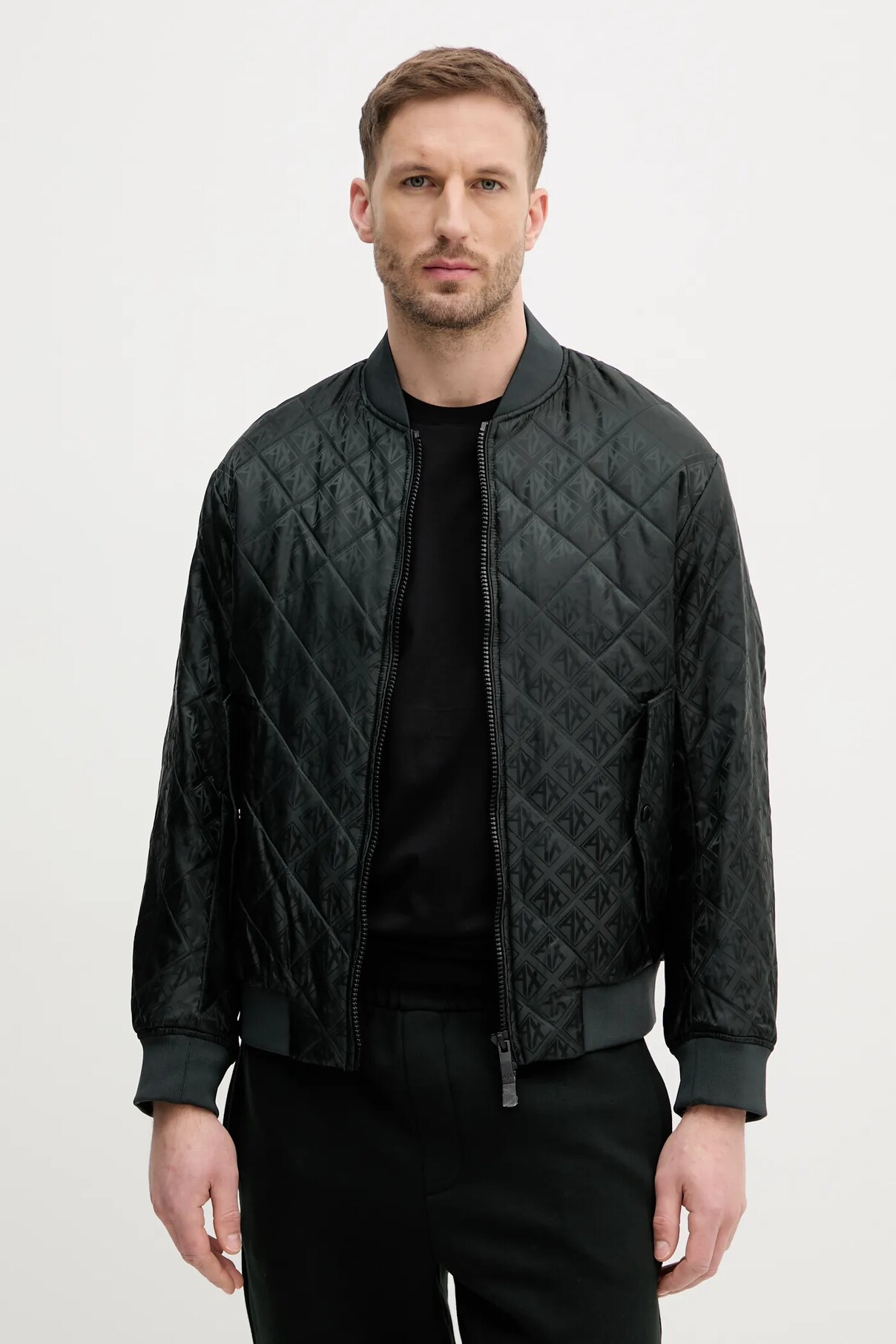 

Куртка-бомбер Armani Exchange, зеленый