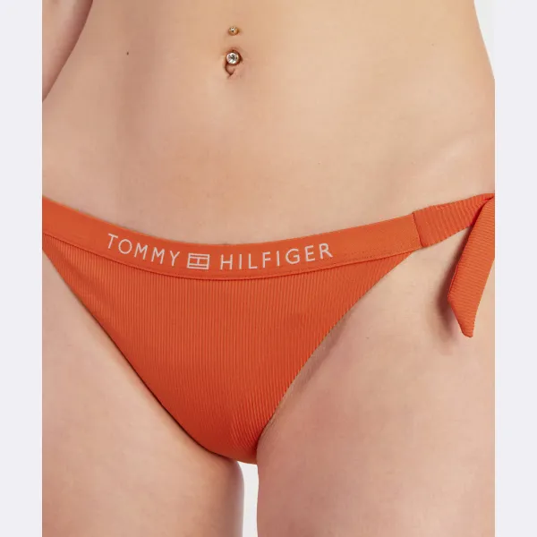 Плавки бикини с завязками по бокам Tommy Hilfiger, оранжевый — фото 3