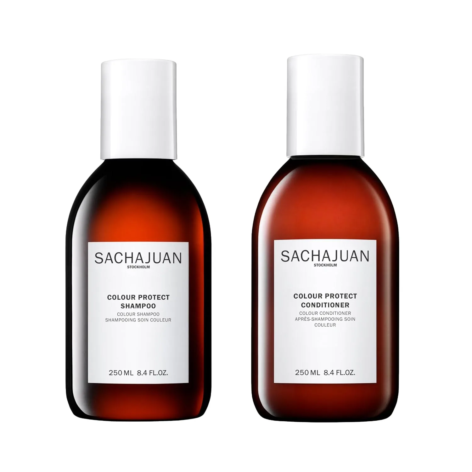 Набор шампуня и кондиционера SACHAJUAN Colour Protect для защиты цвета | технология Ocean Silk и микроэмульсии против выцветания | UV-защита | веганский состав, без парабенов | набор из 2 шт (250 мл)