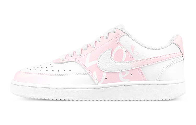 

Кроссовки Nike Court Vision Skateboarding Shoes Women's Low-top White/pink, белый