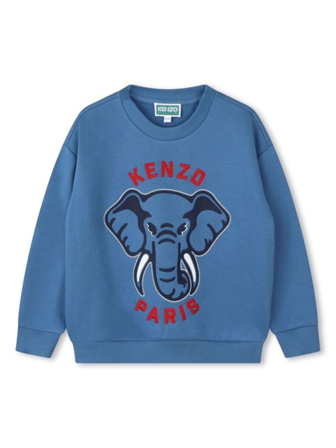 

Kenzo Kids толстовка с вышитым логотипом, синий