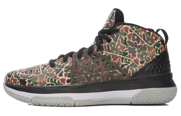 

Баскетбольные кроссовки унисекс средней высоты, зеленые/черные Lining