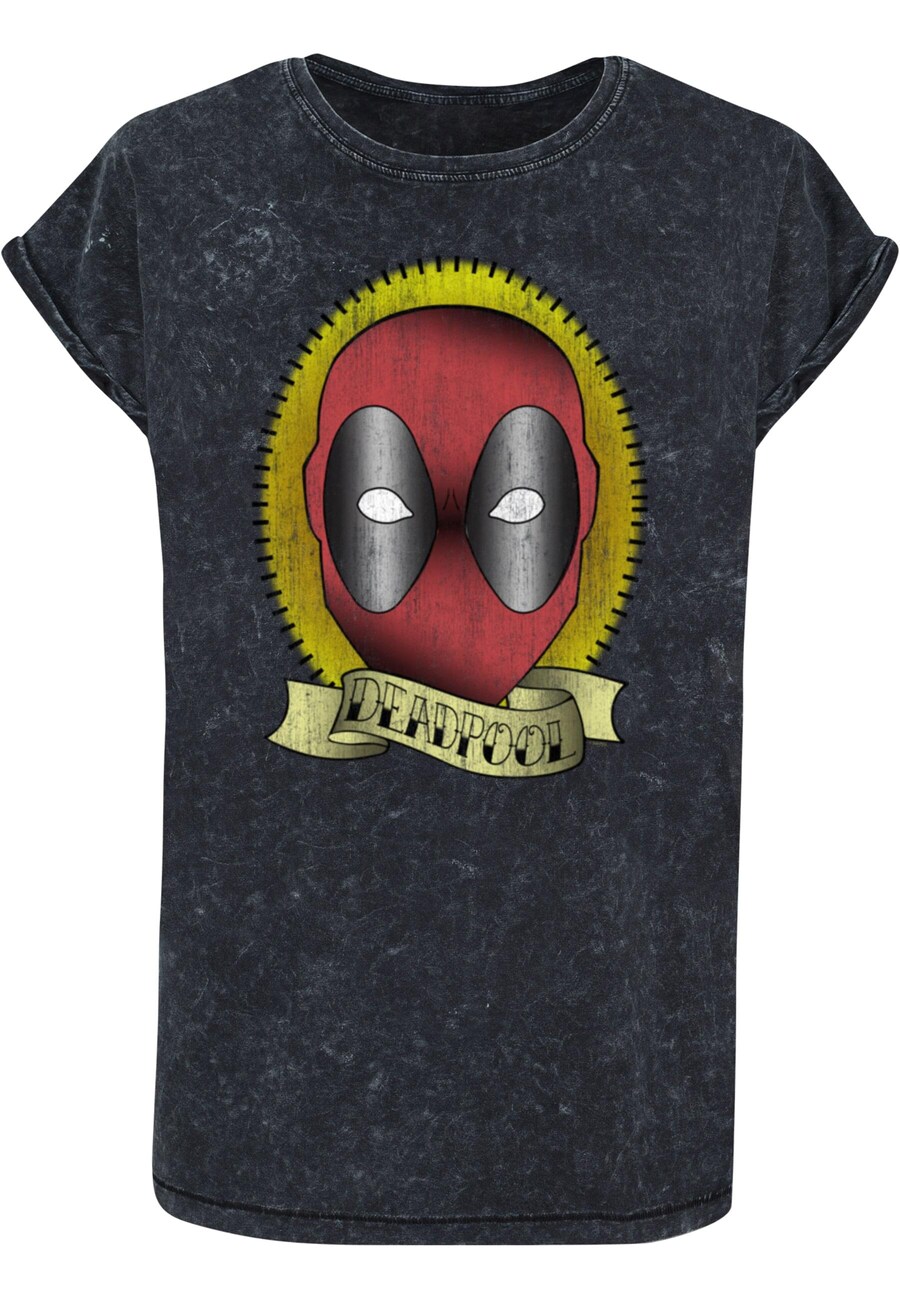 

Футболка ABSOLUTE CULT Shirt Deadpool - Tattoo Print, пятнистый черный