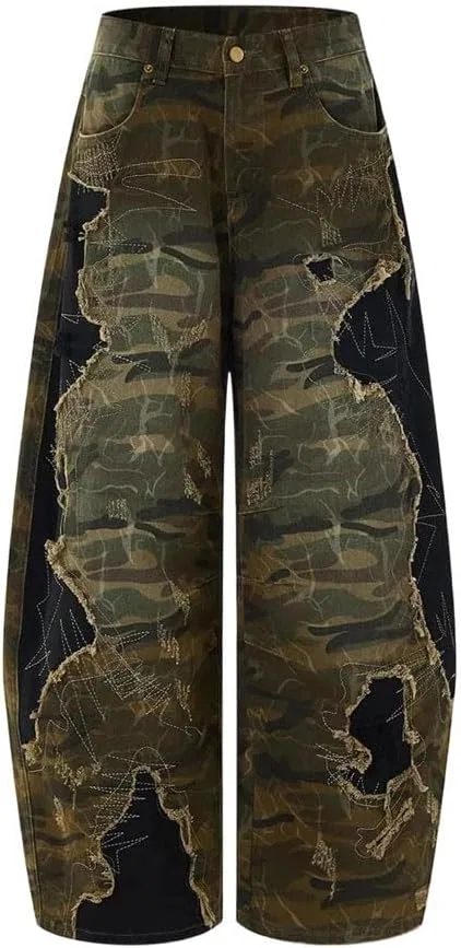 Джинсы свободные Vintage, A2063 Camo1