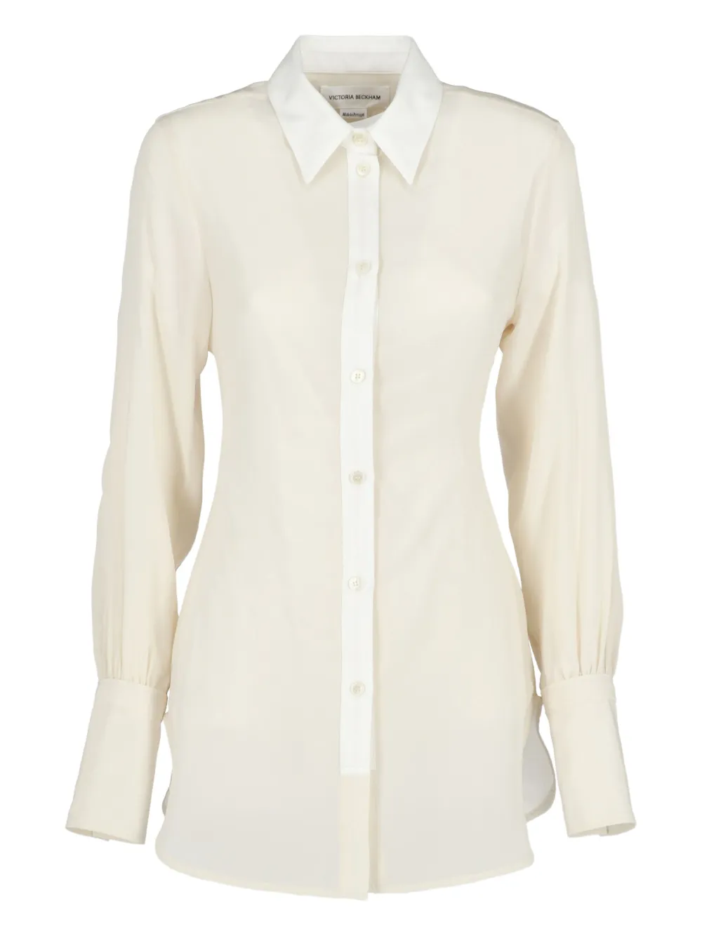 

Топ с контрастной планкой Victoria Beckham, белый