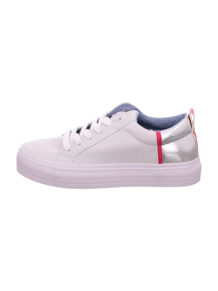 Кроссовки на шнуровке Jane Klain Plateau Sneaker, белый