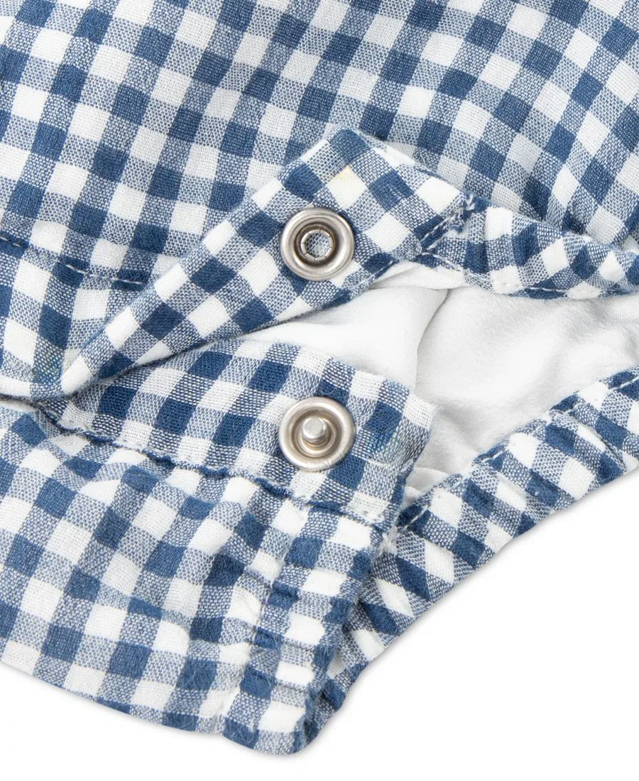 Детский боди Emerson Bubble для девочек Abercrombie Kids, синий/белый — фото 4