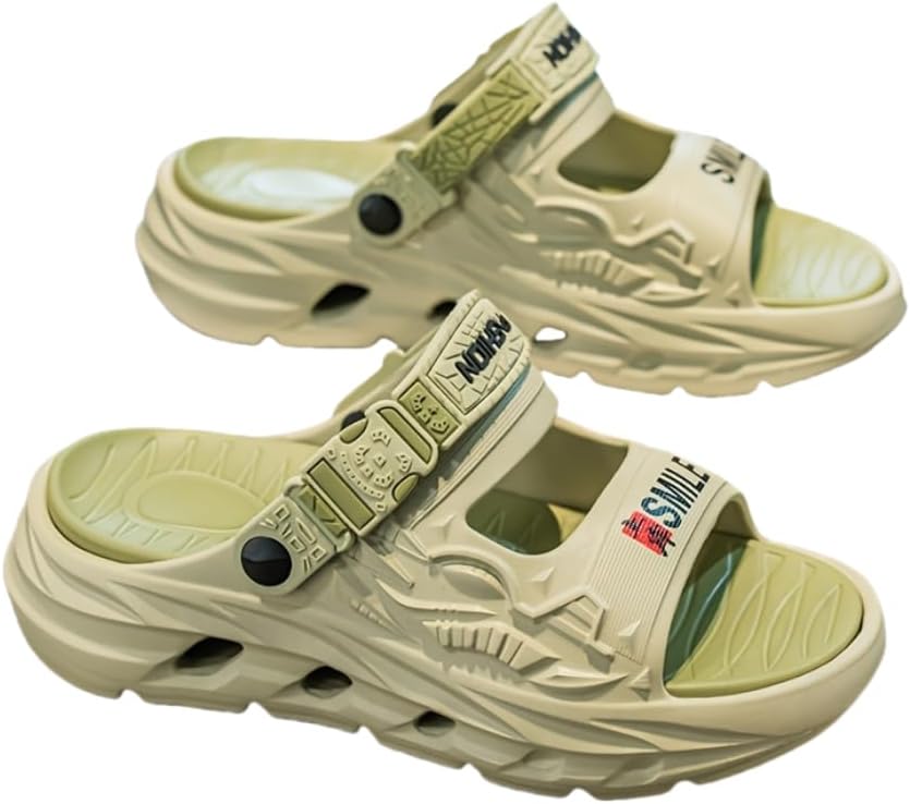 

Мужские сандалии EVA, легкие и дышащие, мужские сабо, повседневная обувь для лета, стильные сандалии Hhhchpm, зеленый