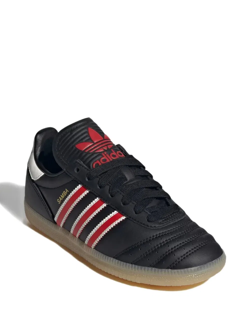 Кроссовки Samba JP на шнуровке Adidas Kids, черный