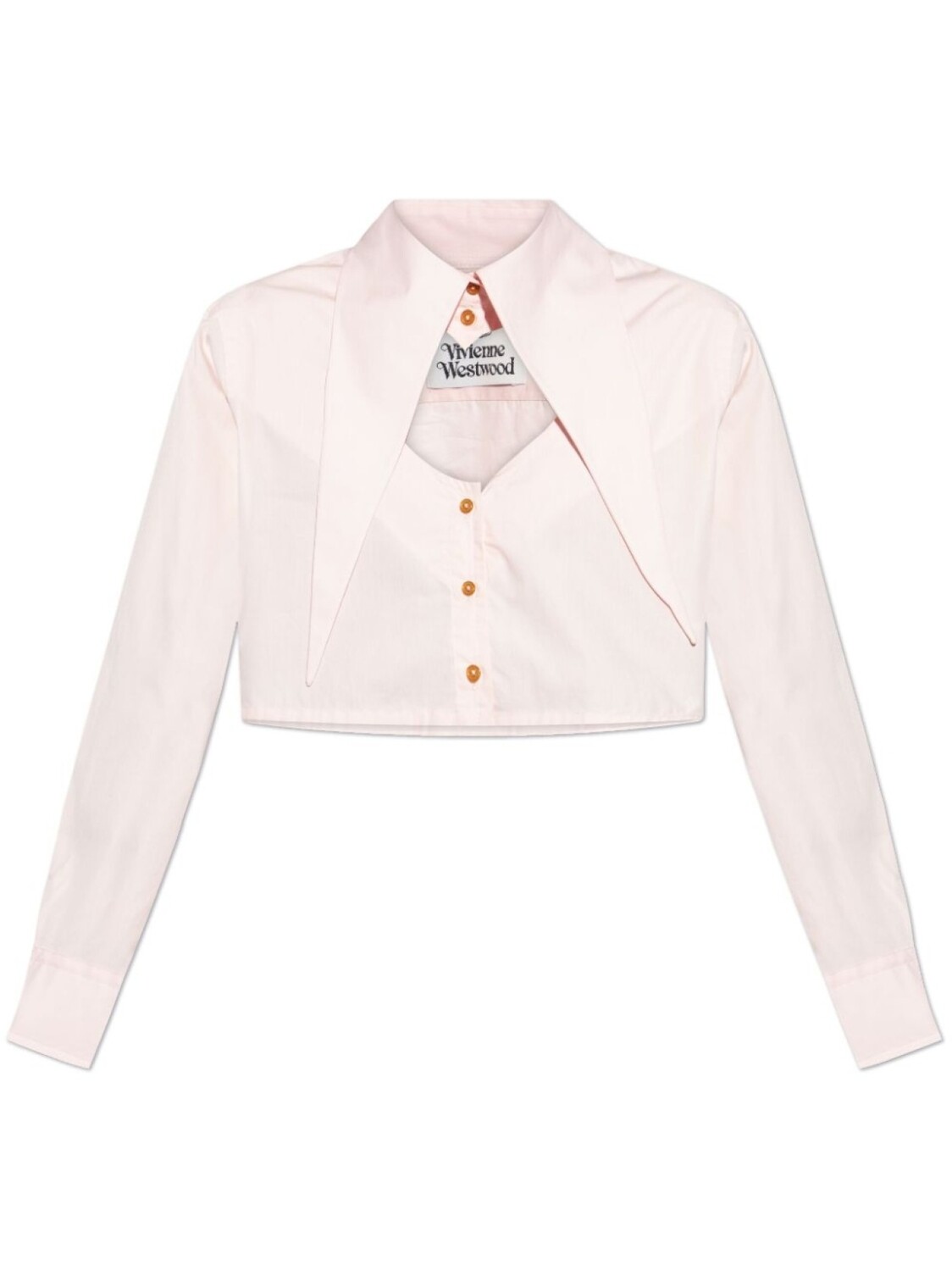 

Хлопковая рубашка Vivienne Westwood, розовый