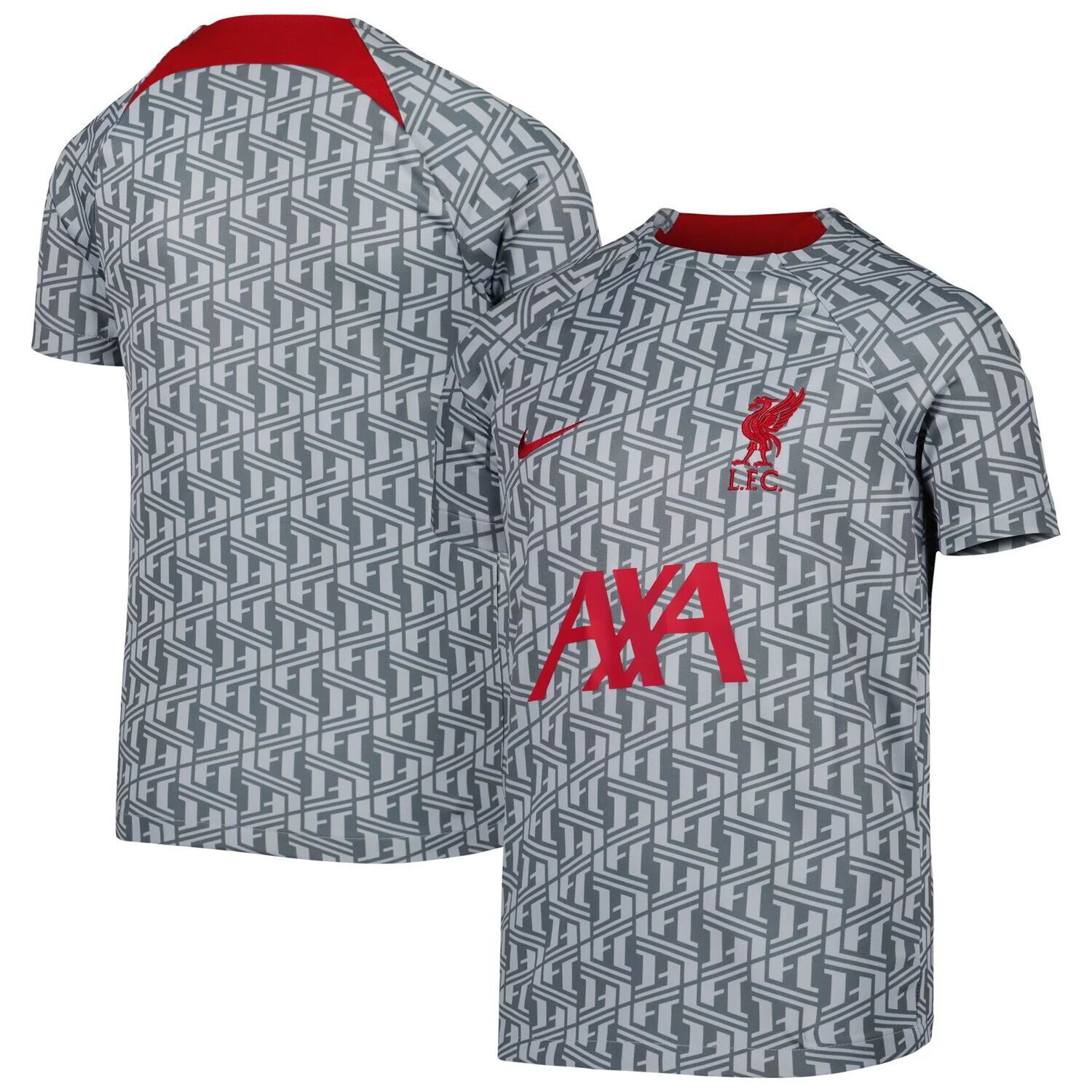 

Молодежный серый предматчевый топ Nike Liverpool Nike