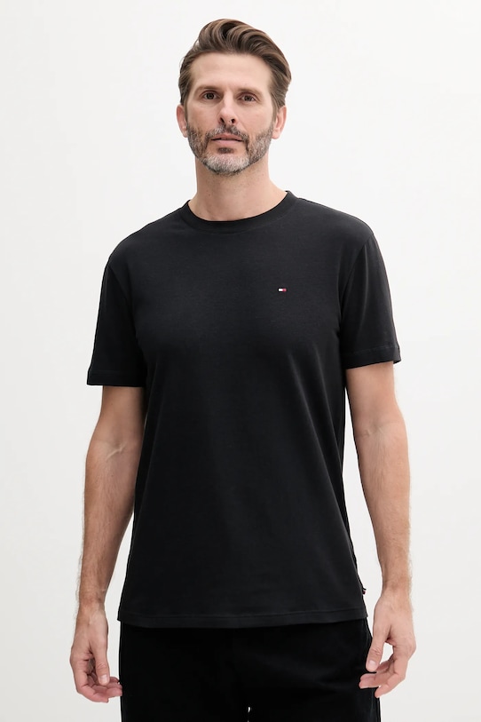 

Мужская футболка Tommy Hilfiger из органического хлопка, черная