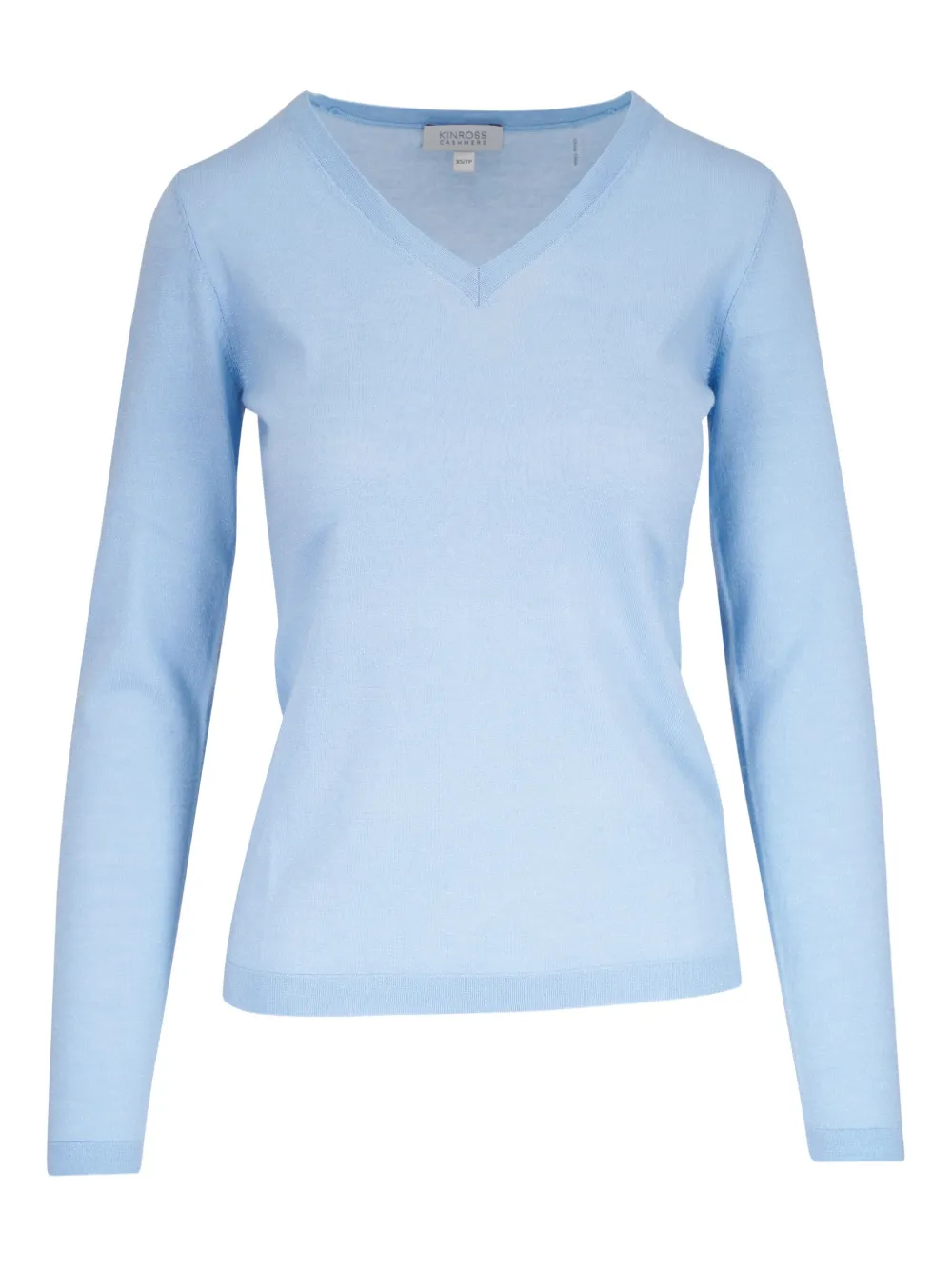 

Джемпер с V-образным вырезом Kinross Cashmere, синий