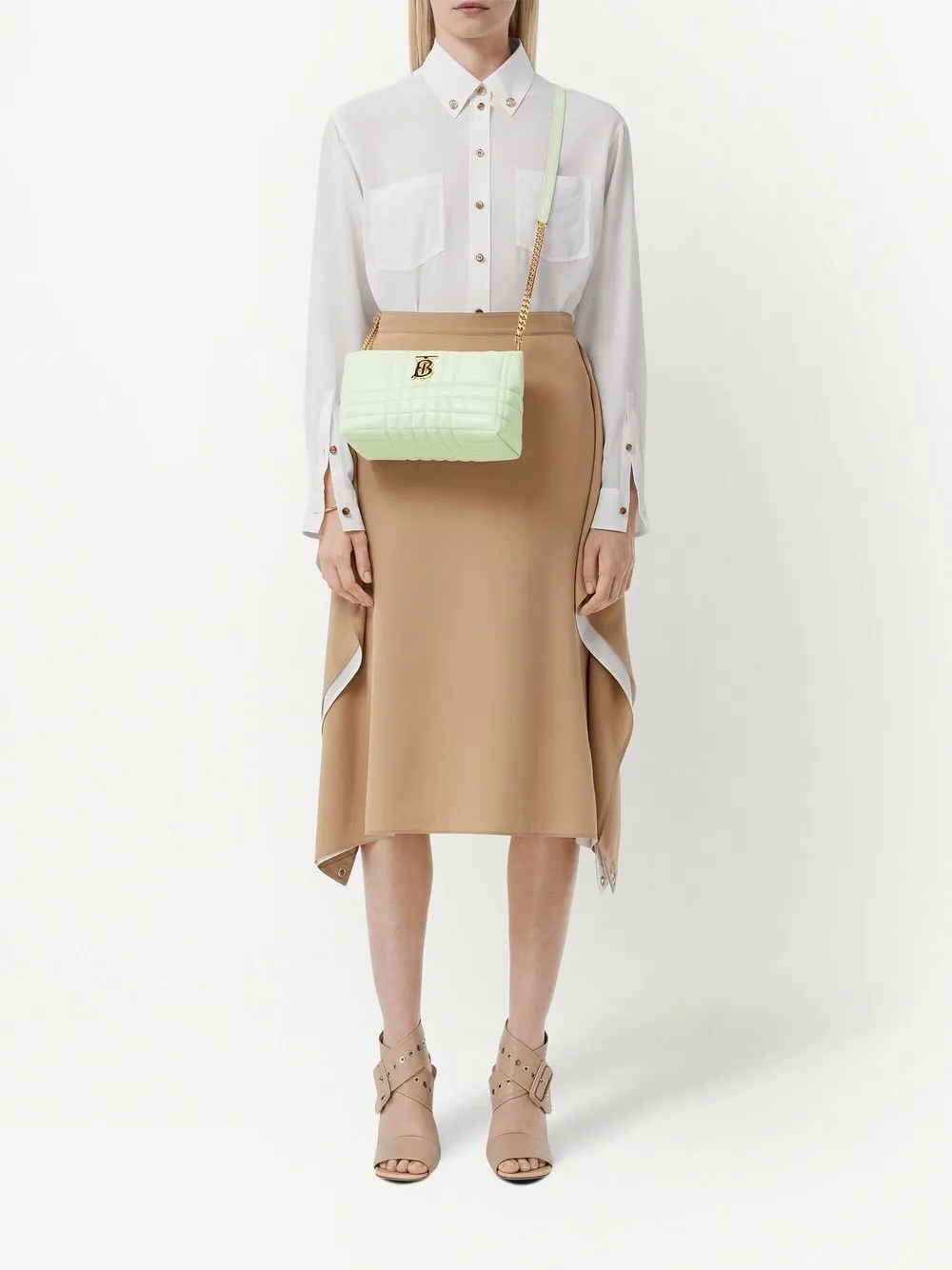 Маленькая сумка на плечо Lola BURBERRY, зеленый — фото 2