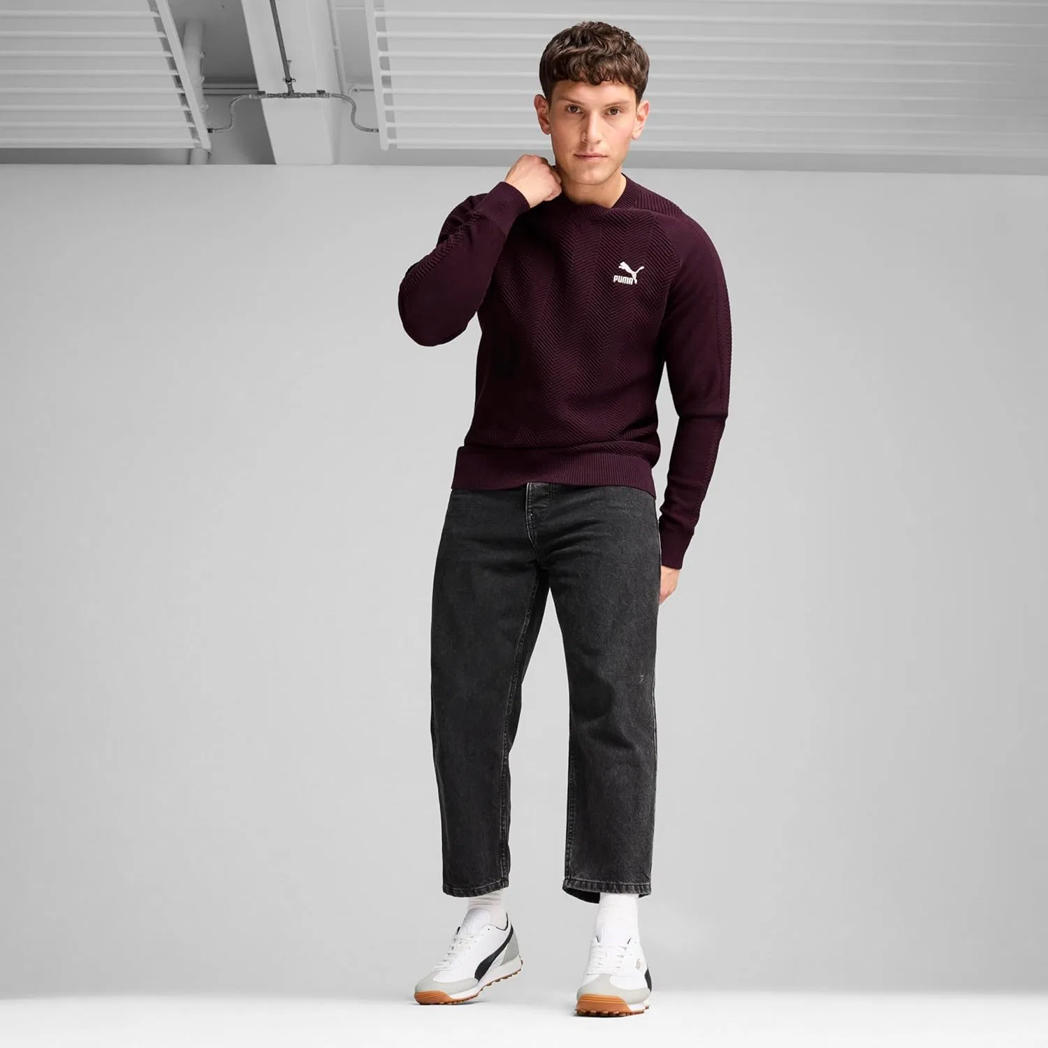 Кроссовки Puma Easy Rider Mix унисекс, Puma White Puma Black — фото 3