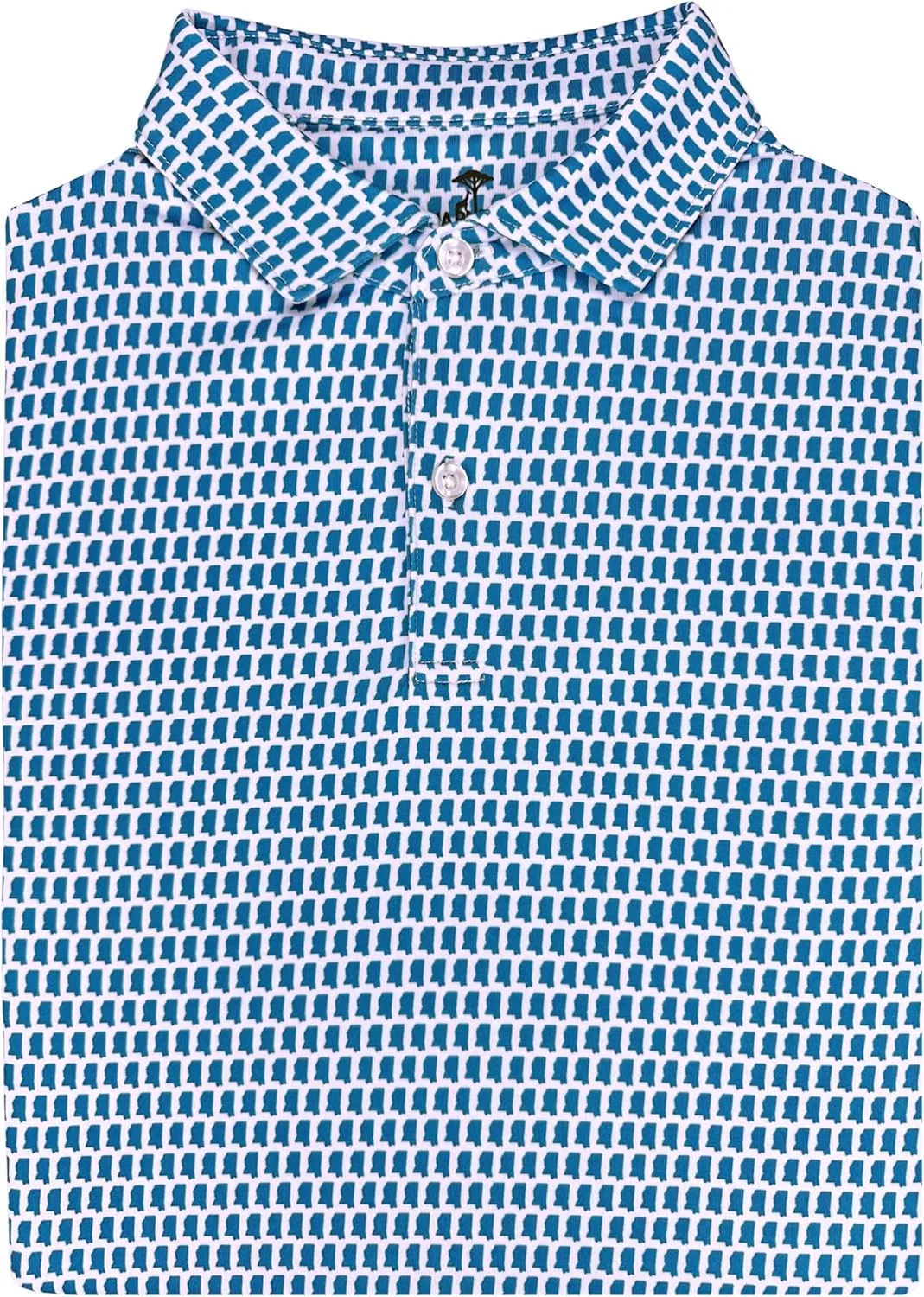 

State Print мужская поло для гольфа — университетская поло с влагоотводящим эффектом Dry Fit, короткий рукав, Regular Fit Warner Safari