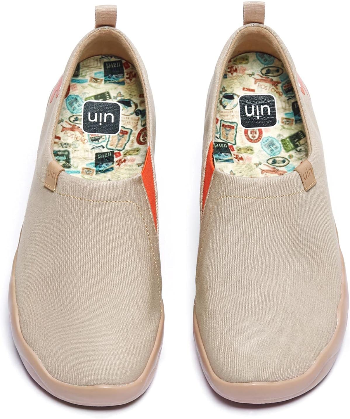 

Мужские прогулочные туристические туфли UIN, слипоны из канвы, повседневные лоферы, легкие и удобные, модные кроссовки Happy Doggies