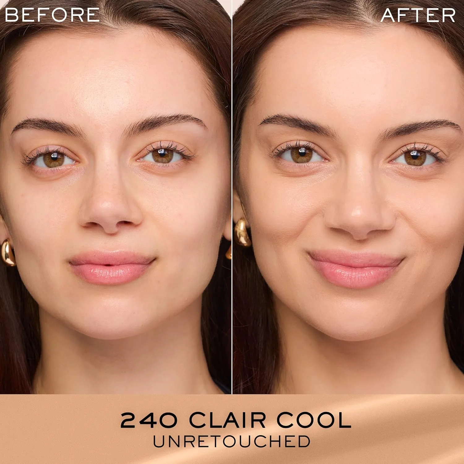 Тональный крем Lancôme Renergie Lift Makeup Foundation - легкая и увлажняющая формула, среднее-плотное покрытие, SPF 27, антивозрастной, лифтинг- и укрепляющий эффект, стойкость до 12 часов., 240 Clair 10 C: medium skin tones with cool pink unde... — фото 3