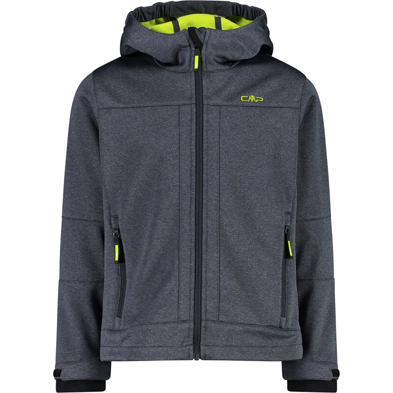 

Функциональная куртка с капюшоном, софтшелловая куртка Cmp, цвет titanio mel. u927