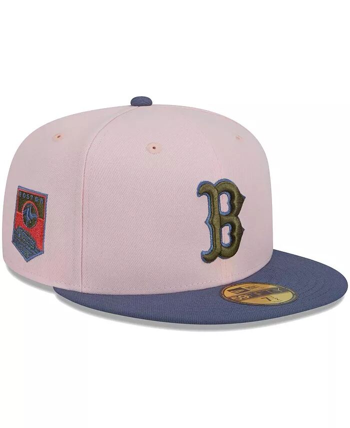 

Мужская розовая, синяя бейсболка Boston Red Sox Olive Undervisor 59FIFTY Fitted Hat New Era