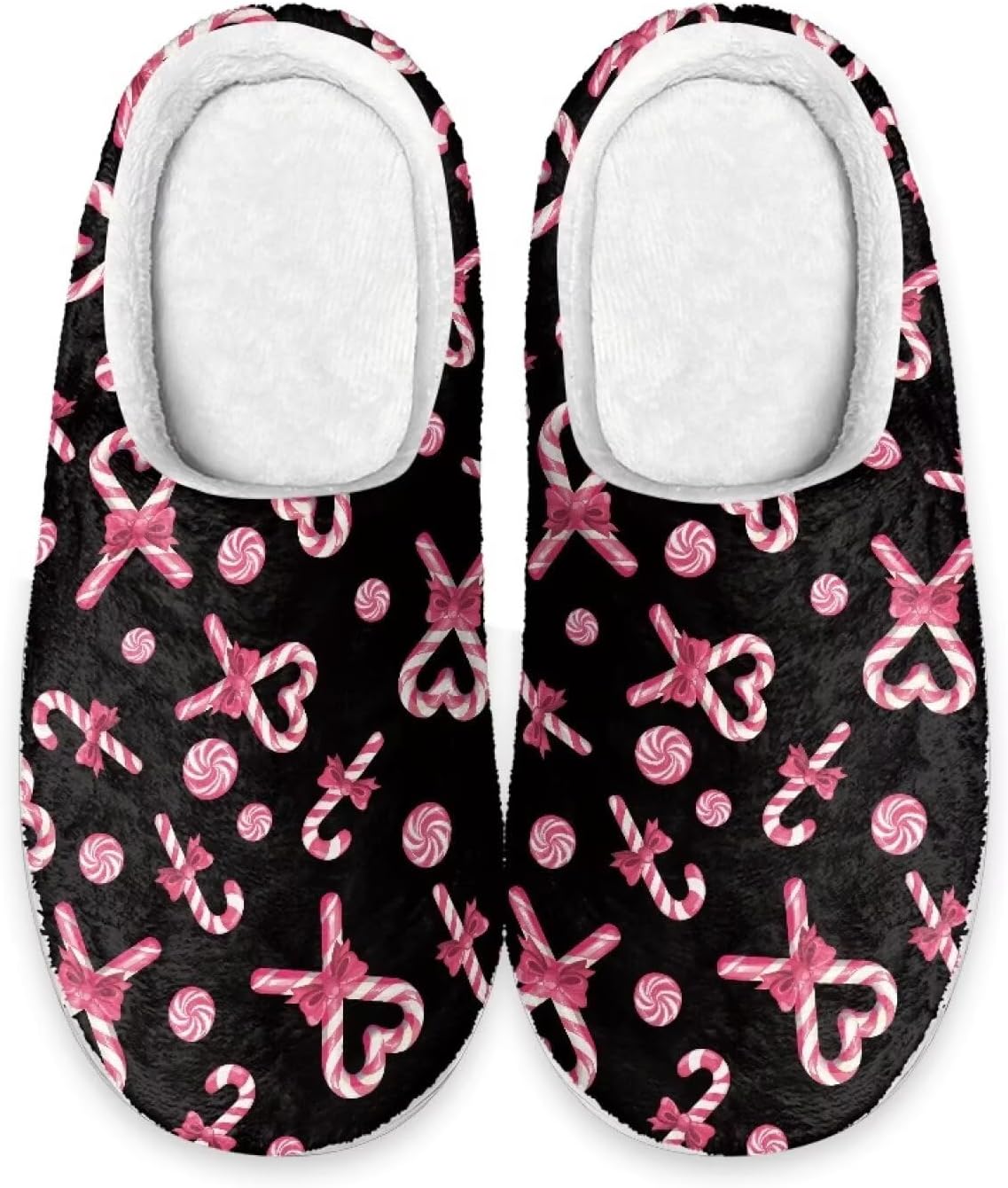 

Тапочки HUGS IDEA из хлопка для женщин и мужчин, весна-зима, мягкие, легкие, для дома и улицы, Christmas Candy Cane