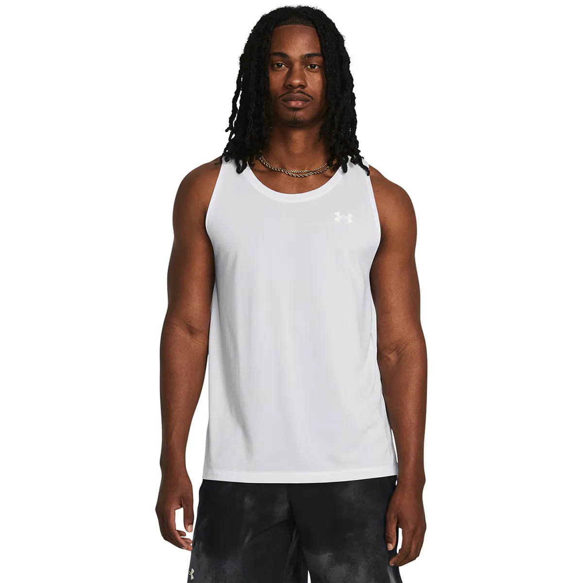 

Under Armour UA LAUNCH SINGLET Мужская футболка, белый