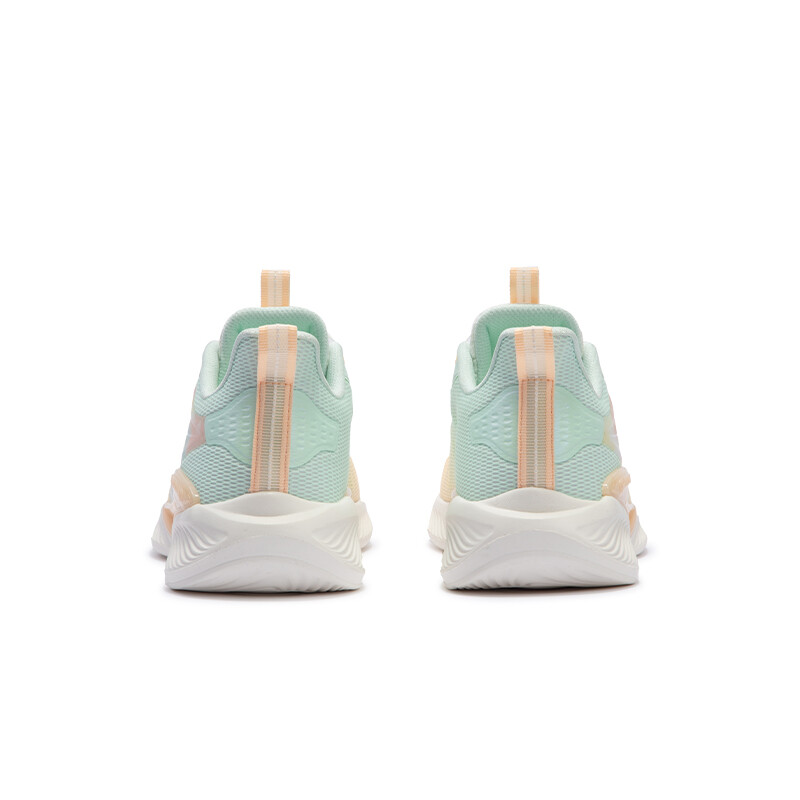 Кроссовки детские Qing Feng 5.0 GS Low-top светло-розовые оранжевые/зеленые с пеной Xtep, светло-розовый/оранжевый/зеленый — фото 3