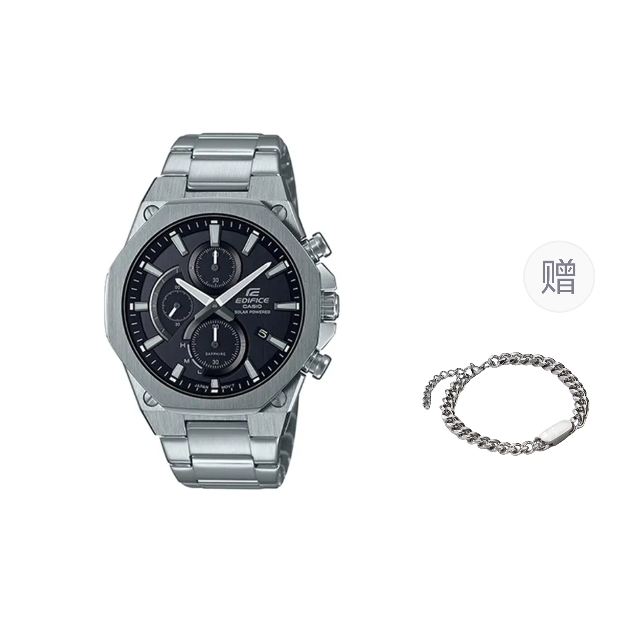 

CASIO Часы Men EDIFICE Black Watch, Black