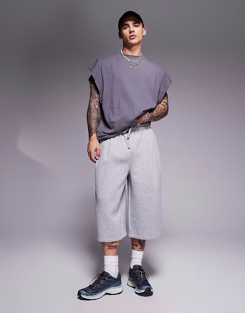 

Шорты-бермуды ASOS DESIGN серого меланжевого цвета - СЕРЫЕ