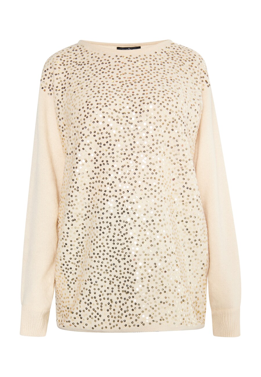 

Тонкий вязаный свитер usha BLACK LABEL Sweater Nowles, кремовый