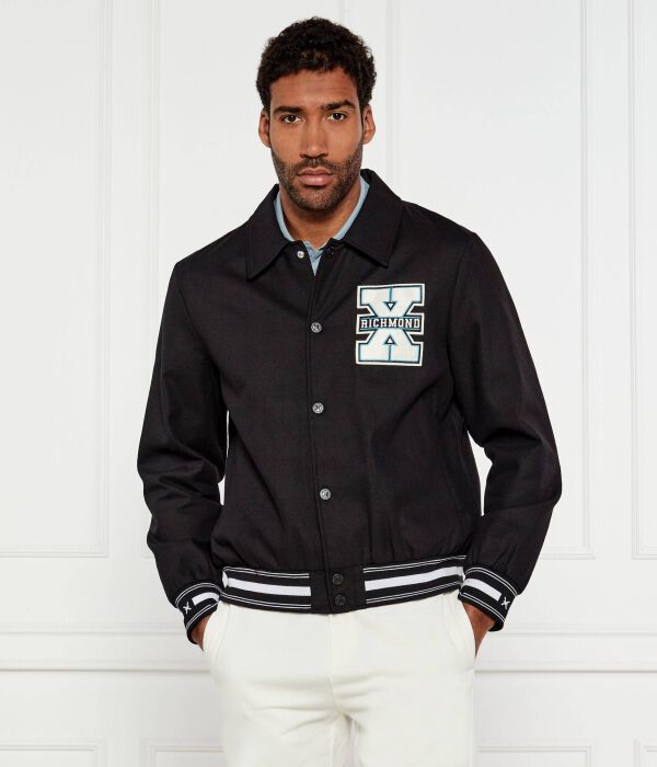 

Куртка-Бомбер белая Regular fit Richmond X, черный