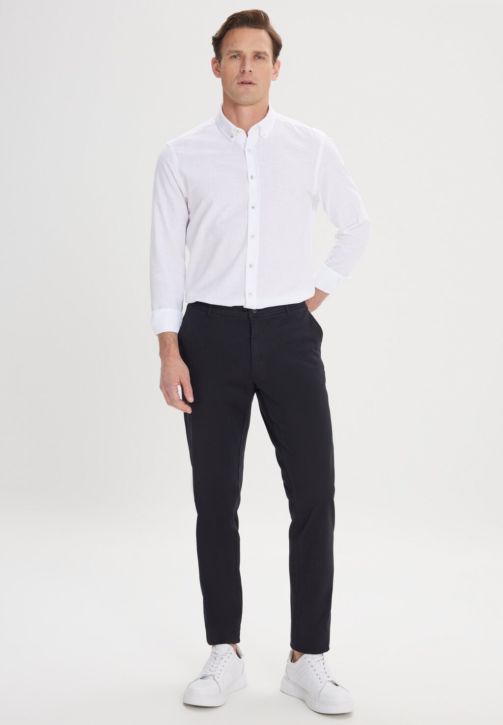 

Чиносы Slim Fit Side Pocket AC&CO / ALTINYILDIZ CLASSICS, черный