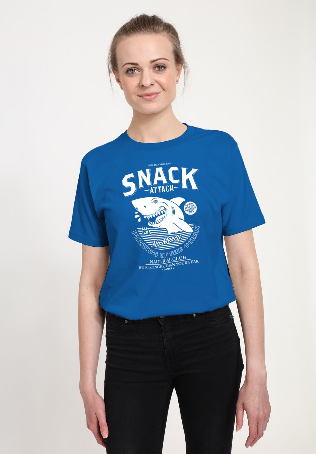 

Футболка с принтом SNACK ATTACK Henry Tiger, цвет Royal Blue