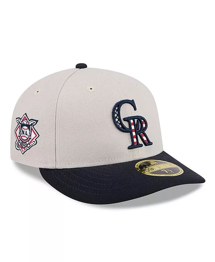 

Мужская черная кепка Colorado Rockies 2024 Fourth of July Low Profile 59FIFTY Fitted Hat New Era