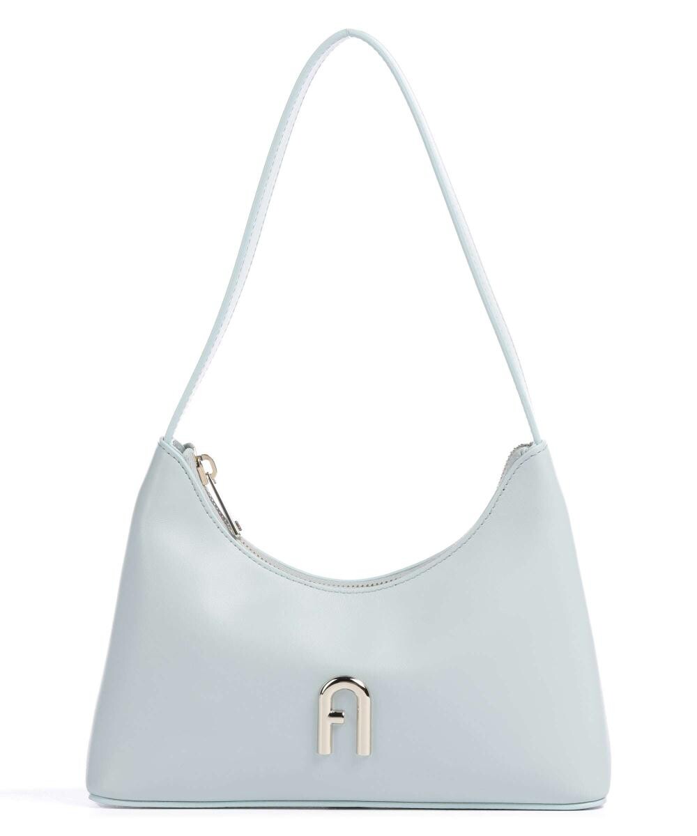 

Миниатюрная сумка-ведро Diamante из мелкозернистой кожи Furla, голубой