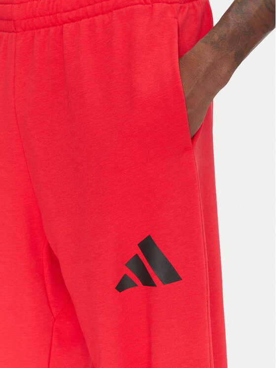 Свободные спортивные штаны Essentials JF3601 Adidas, красный — фото 4