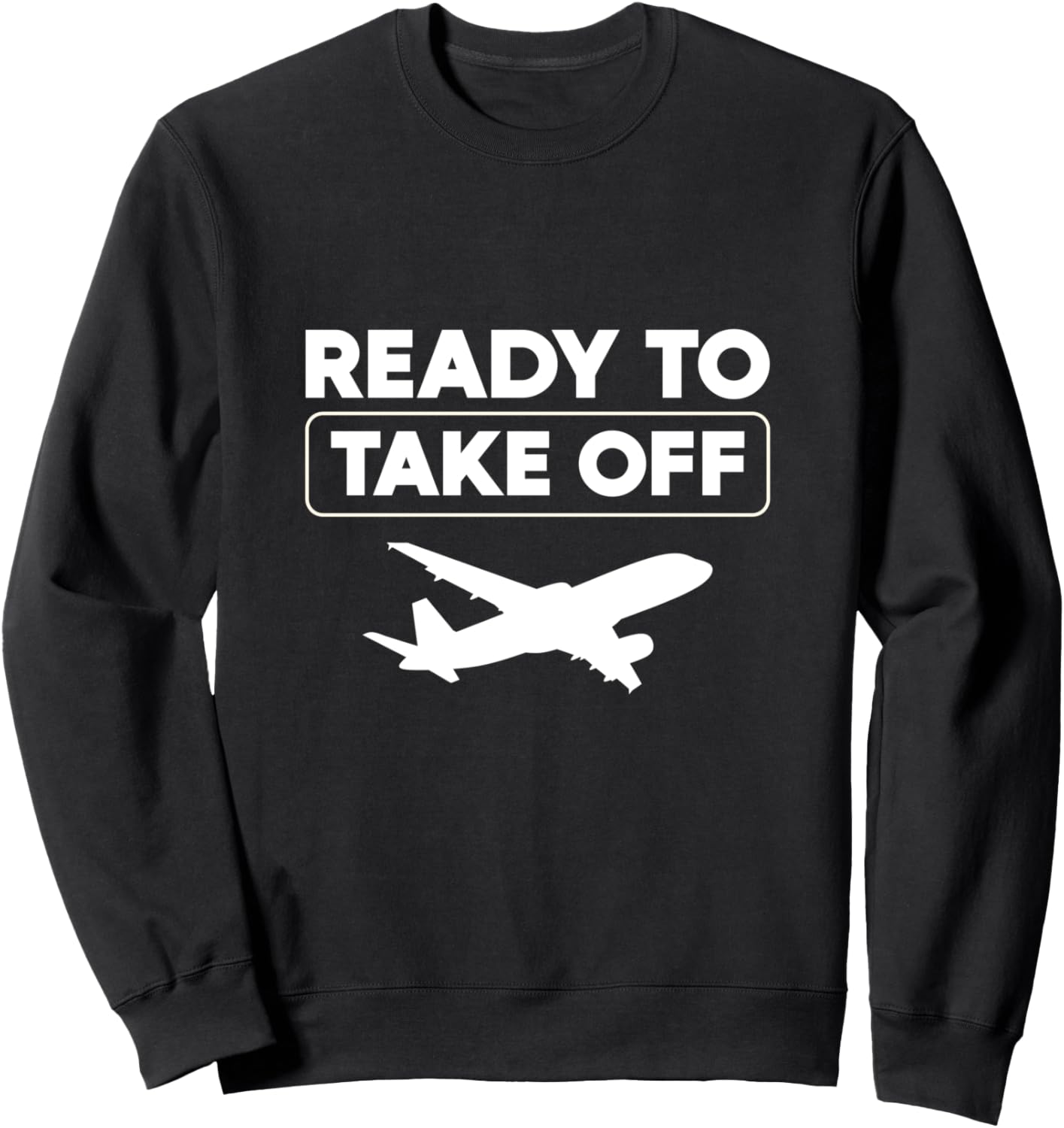 

Толстовка с надписью «Готов к взлету», черная Ready Take Off