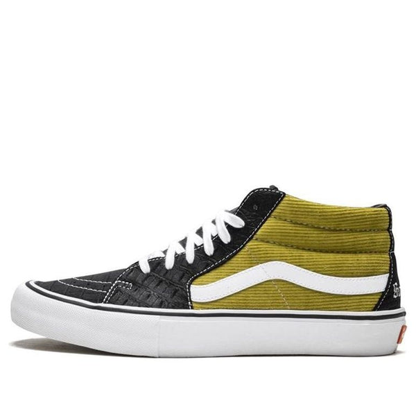 

Кроссовки supreme x sk8-mid pro 'corduroy croc' Vans, желтый