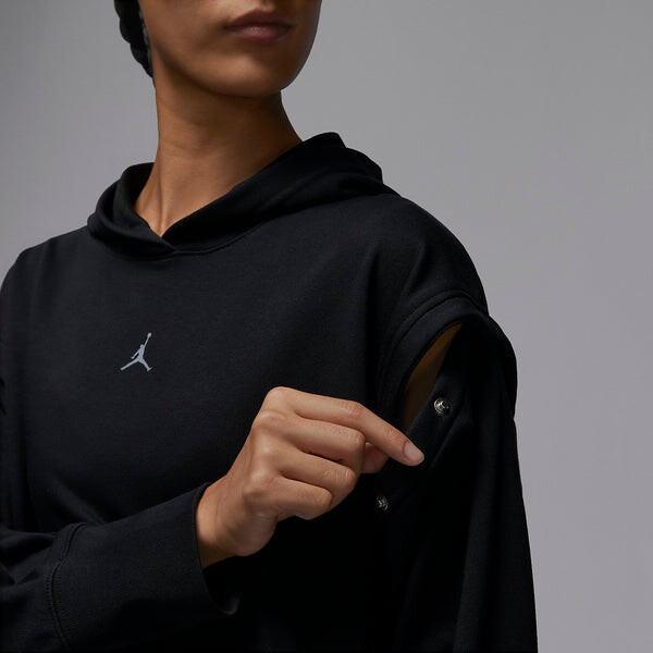 Толстовка (WMNS) Air Jordan Sport Fleece Hoodie Asia Sizing 'Black', черный — фото 3