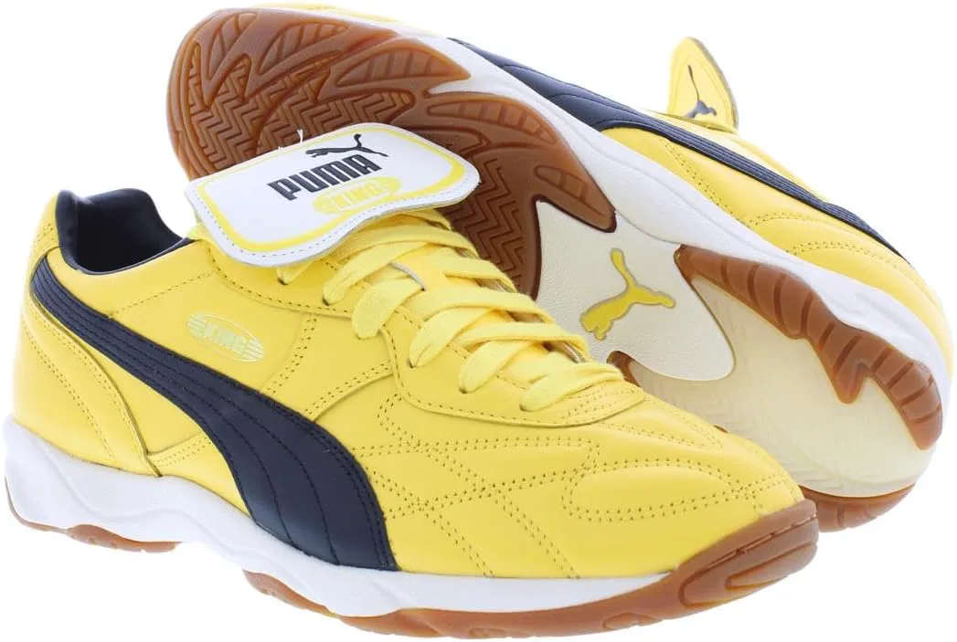 Мужские кроссовки Puma King для зала, желтый/черный — фото 4