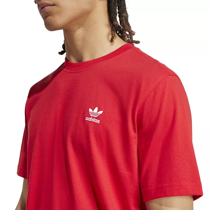 Мужская футболка с коротким рукавом Adidas Trefoil Essentials, цвет Better Scarlet — фото 4