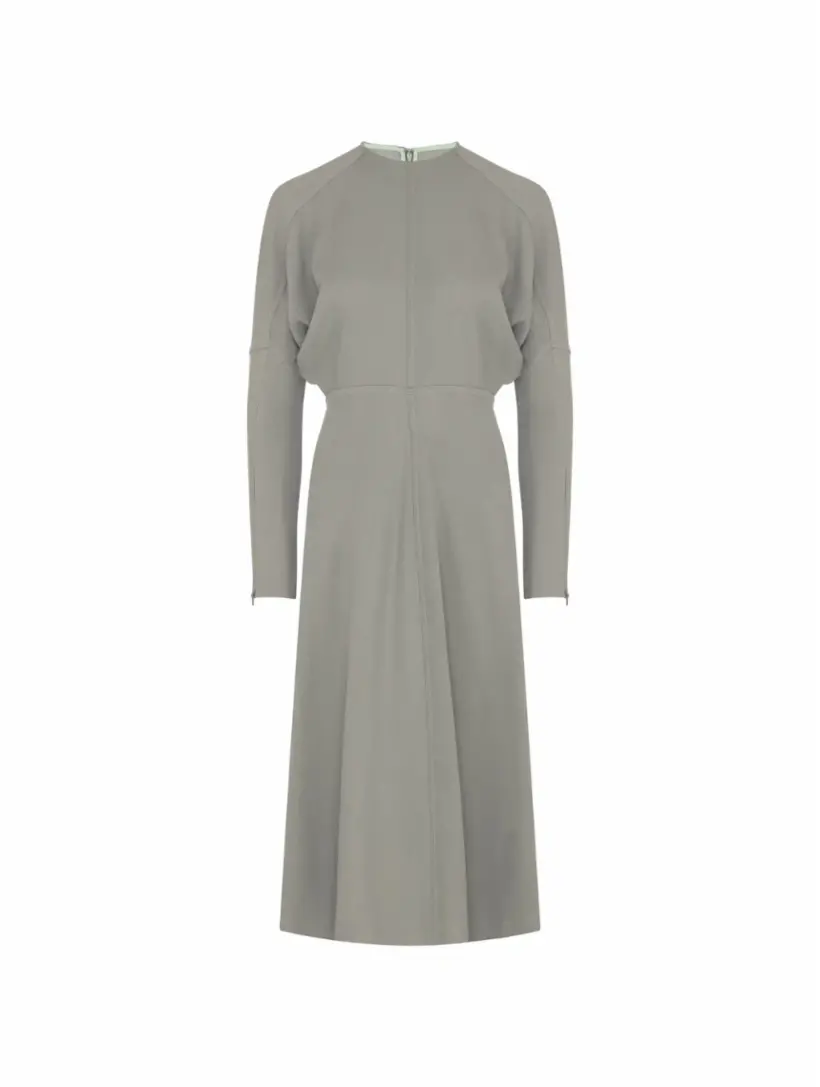 

Трикотажное платье миди Victoria Beckham, зелёный