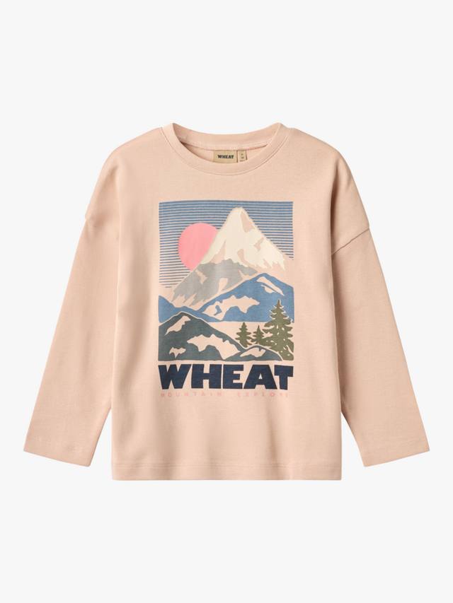 

Детская футболка Hanni с горным принтом WHEAT, Rose Dust