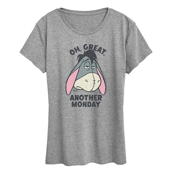 

Женская футболка с принтом Winnie the Pooh и Eeyore Disney, Heather Gray